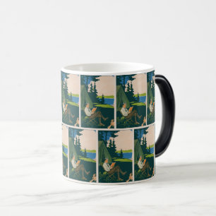 Mug Magic Retraite de Camping vintage : Père & Fils au bord 
