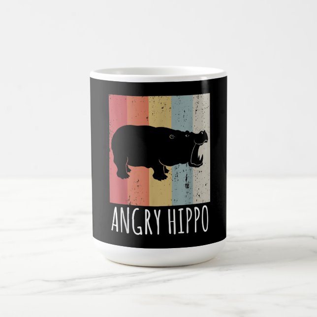 Mug Magic Rétro Angry Hippo - Vintage Hippopotamus (Centre)