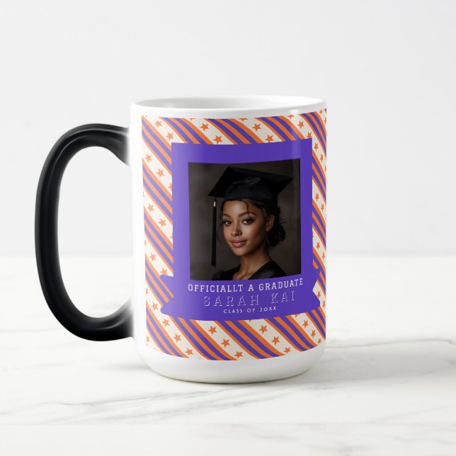 Mug Magic Réunion de classe avec jolie impression rayée (Gauche)