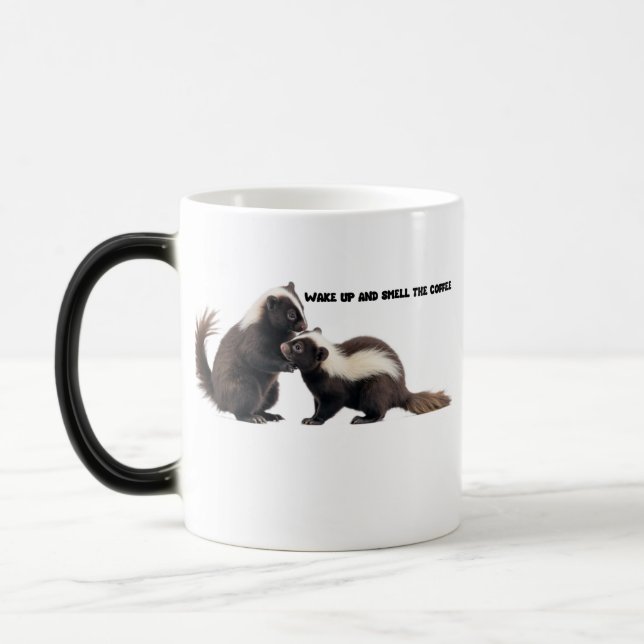 MUG MAGIC RÉVEILLEZ-VOUS ET RESPIREZ L'ODEUR DU CAFÉ (Gauche)