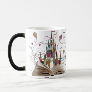 Mug Magic Révélation de chaleur Art de page de livre fantais