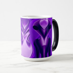 Mug Magic Rêves arc-en-ciel violet 3D, Alien