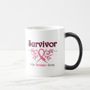 Mug Magic Ribbon tribal de survivants du cancer du sein