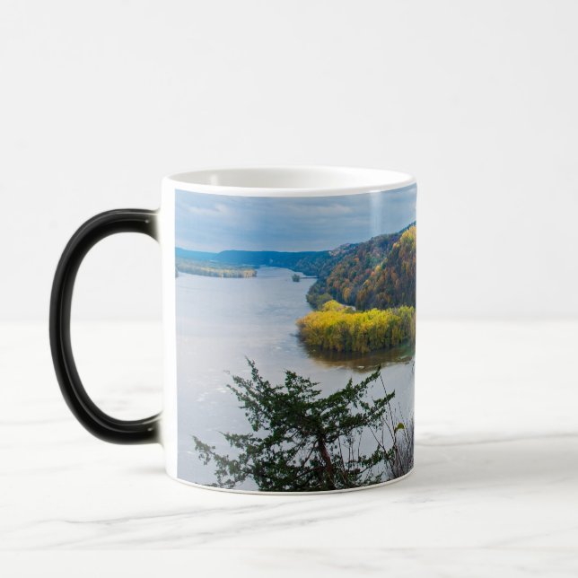 Mug Magic Rivière Mississippi et forêts à l'automne (Gauche)