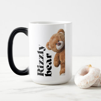 Mug Magic Rizzly cute teddy bear design funny quote