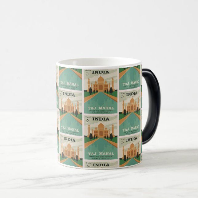 Mug Magic Romance intemporelle : Taj Mahal dans l'élégance V (Devant droit)
