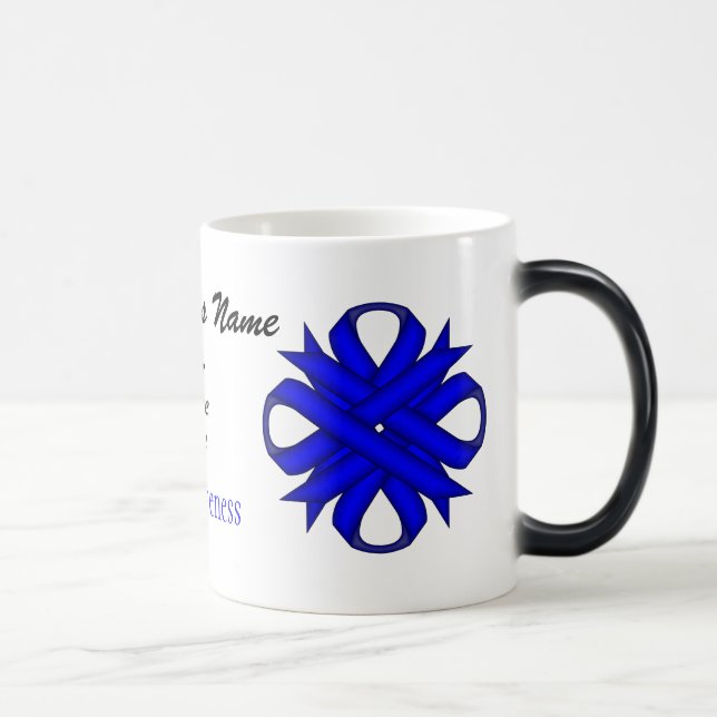 Mug Magic Ruban de trèfle bleu Tmpl par Kenneth Yoncich (Droite)