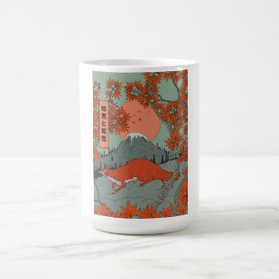 Mug Magic Sagesse et intelligence art de renard japonais vin