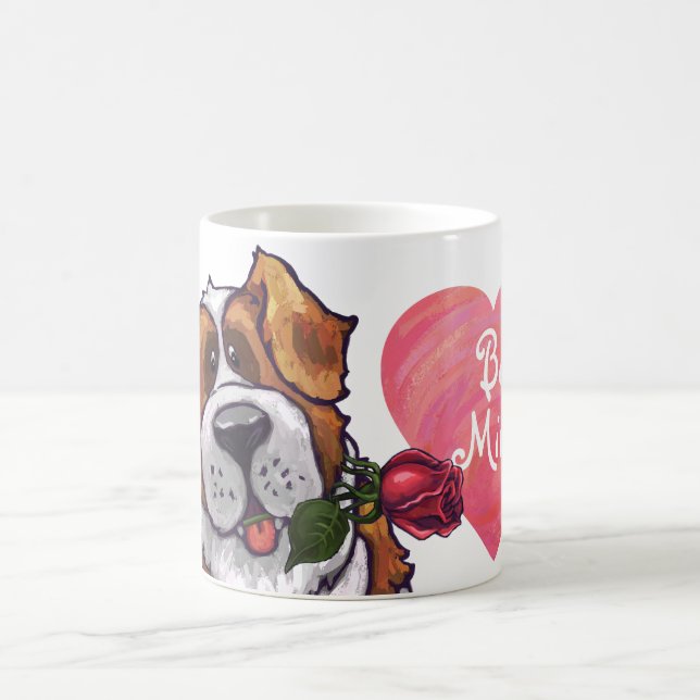 Mug Magic Saint-Bernard à la Saint-Valentin (Centre)