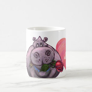 Mug Magic Saint-Valentin d'hippopotame