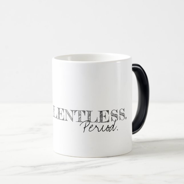 Mug Magic Sans effort. Point. Typographie moderne Art Inspir (Devant droit)