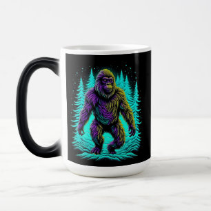 Mug Magic Sasquatch Bigfoot en Turquoise et noir