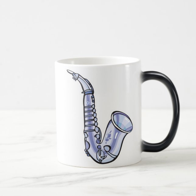 Mug Magic saxaphone argenté, saxaphone argenté (Droite)