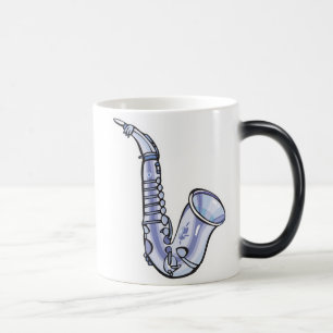 Mug Magic saxophone argenté, saxophone argenté