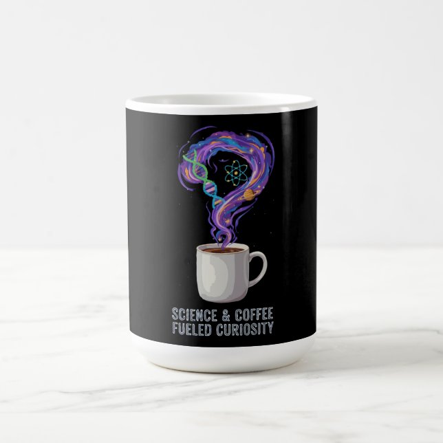 Mug Magic Science et café alimenté par la curiosité (Centre)
