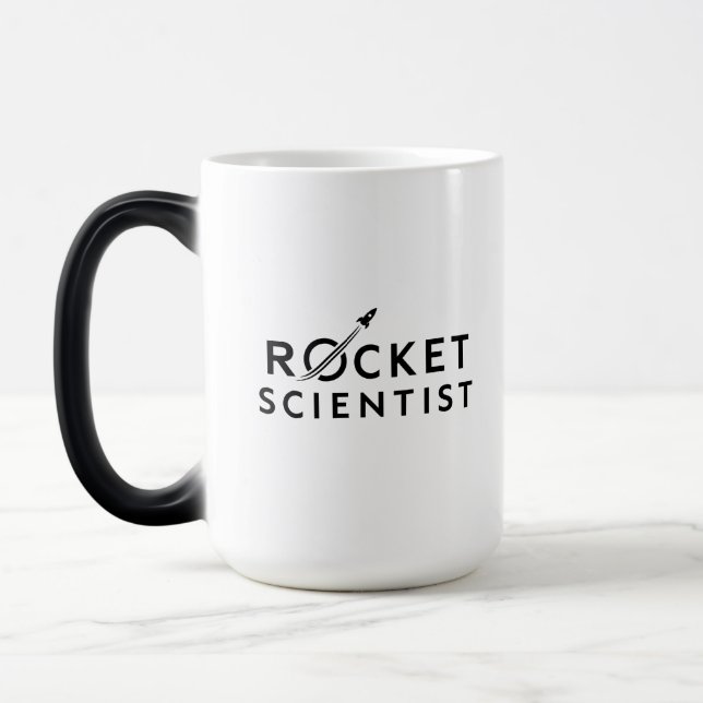 Mug Magic Scientifique de fusée – Conception d'espace minima (Gauche)