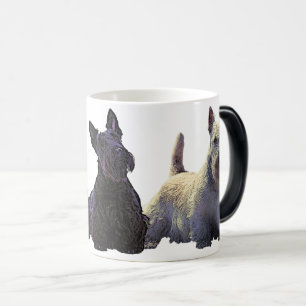 Mug Magic Scottish Terrier trio noir/roux, chien noir
