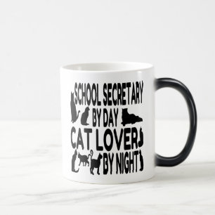 Mug Magic Secrétaire de l'école Amoureux des chats