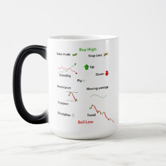 Mug Magic Sell Low, Trading, Day Trading Gift,