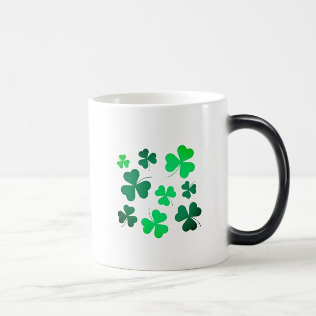 Mug Magic Shamrock Clover Leaf Irlande Irish Modern Elegant (Droite)