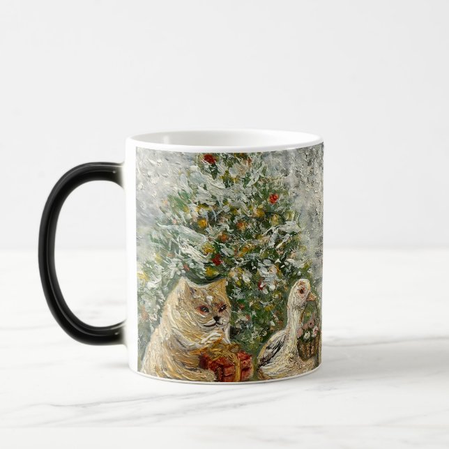 Mug Magic Shared Warmth Whimsical Farmhouse Animals Campfire (Gauche)