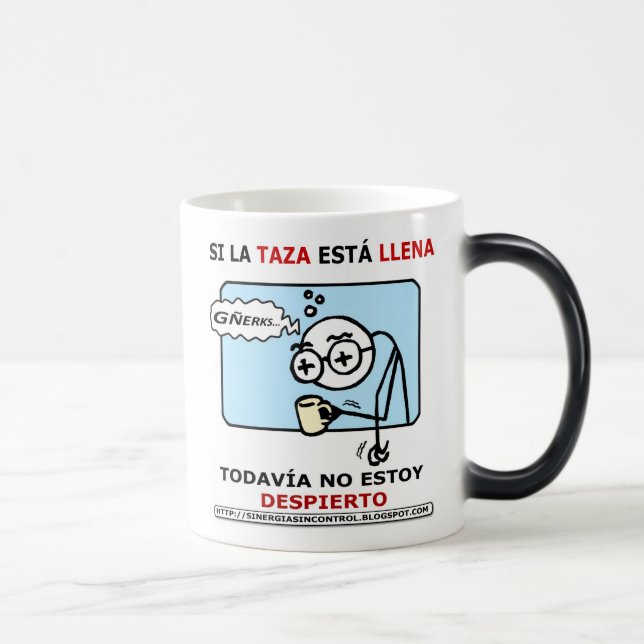 Mug Magic Si la taza está llena... (Droite)