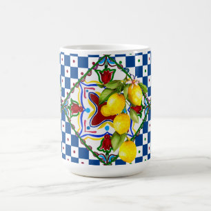 Mug Magic Sicilien, majolica, tuiles, citrons