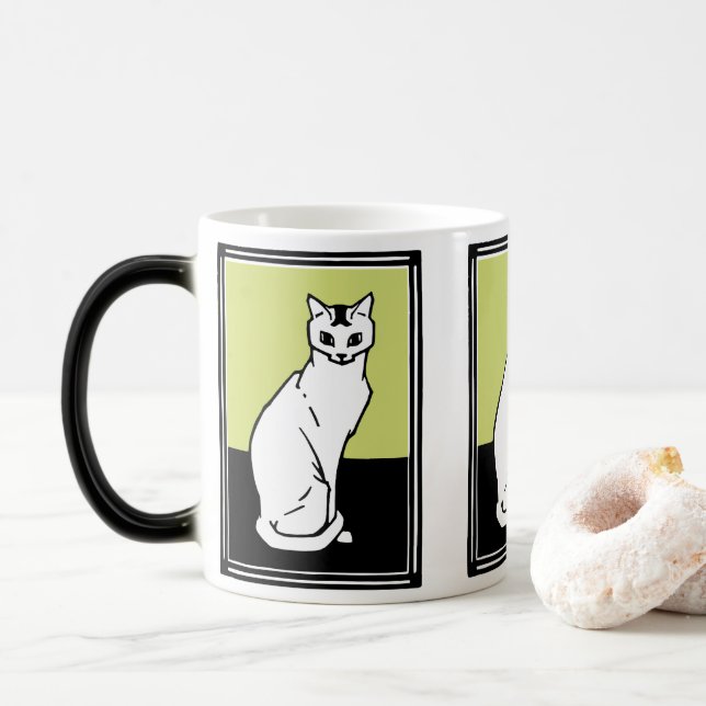 Mug Magic Siège Chat Julie de Graag Art Nouveau (Avec donut)