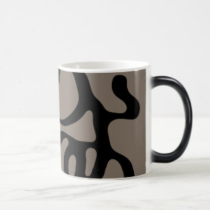 Mug Magic Signaux éloignés : Noir Abstrait et gris