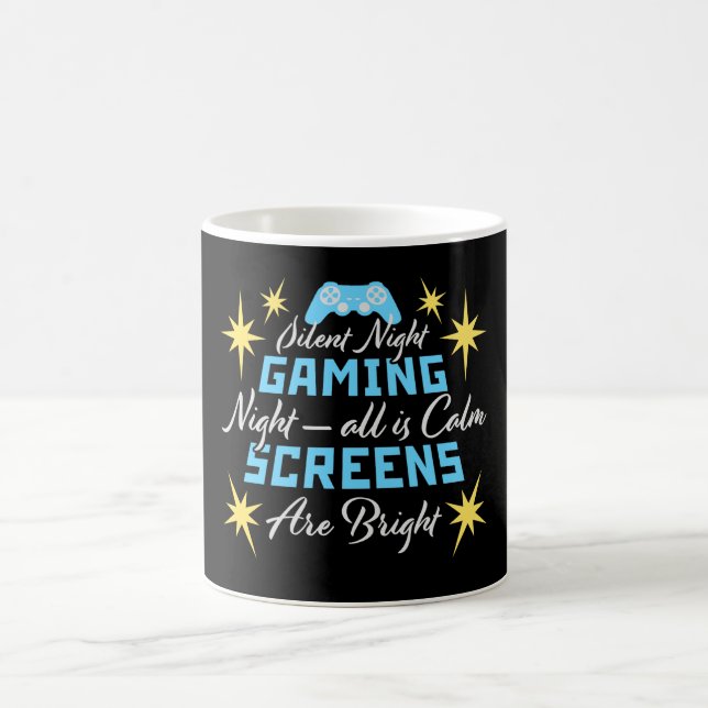 Mug Magic Silent Night Gaming Night All Calm Screens Bright (Centre)