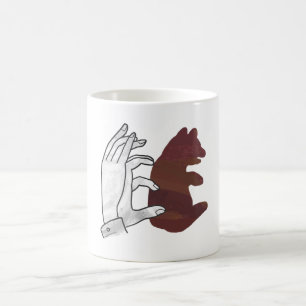 Mug Magic Silhouette à la main Cube d'ours Brown