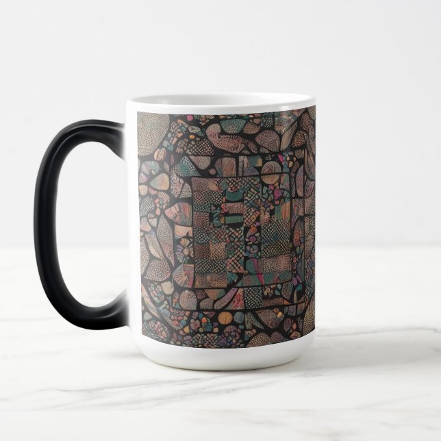 Mug Magic Silhouette Motif Abstrait - Artistique 15 oz (Gauche)