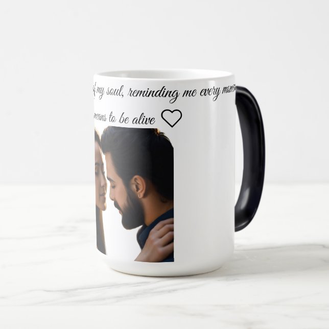 Mug Magic Sirotez les sentiments de votre cœur ❤️ (Devant droit)