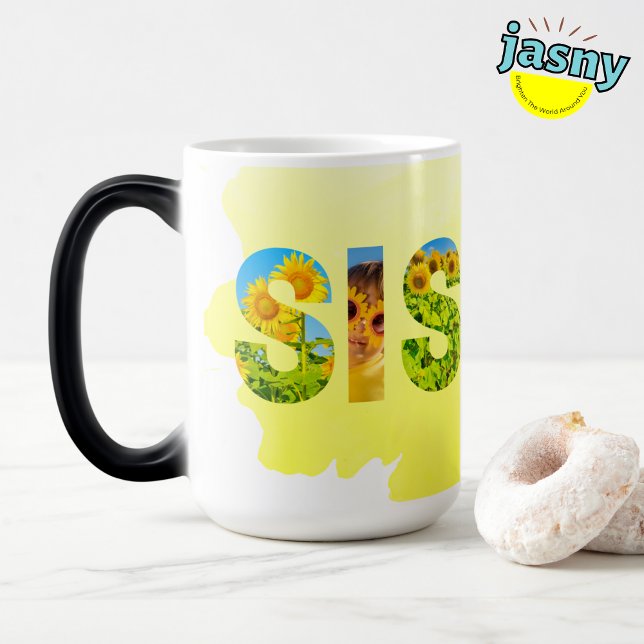 Mug Magic Soeur unique Thème Jaune Tournesol (Créateur téléchargé)