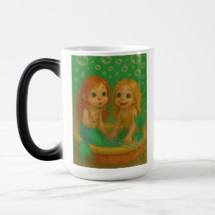 Mug Magic Soeurs sirènes mignonnes grand oeil à patauger ima
