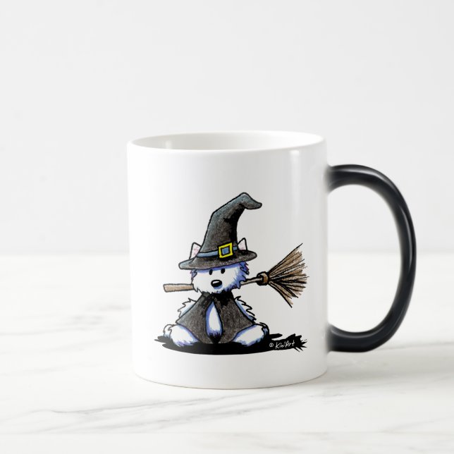 Mug Magic Sorcière Westie KiniArt Halloween (Droite)