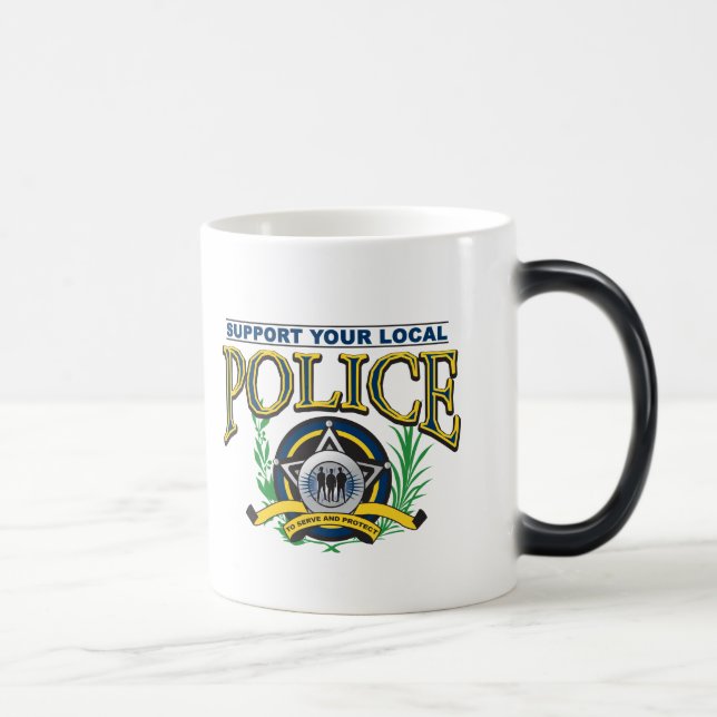 Mug Magic Soutenez votre police locale (Droite)