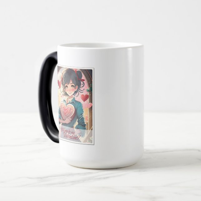 Mug Magic Soyez ma Saint-Valentin dans le style Manga 31470 (Devant gauche)