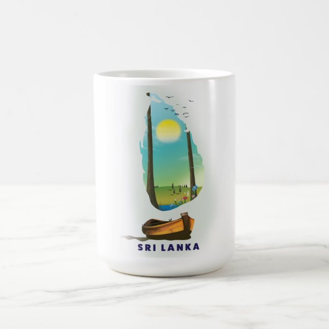 Mug Magic Sri Lanka Carte illustrée affiche touristique. (Centre)