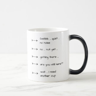 Mug Magic Ssshhh Tranquille Pas De Bruit Fun Café Coupe Magi
