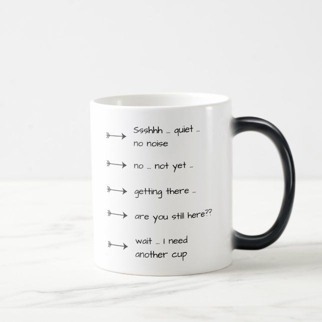 Mug Magic Ssshhh Tranquille Pas De Bruit Fun Café Coupe Magi (Droite)