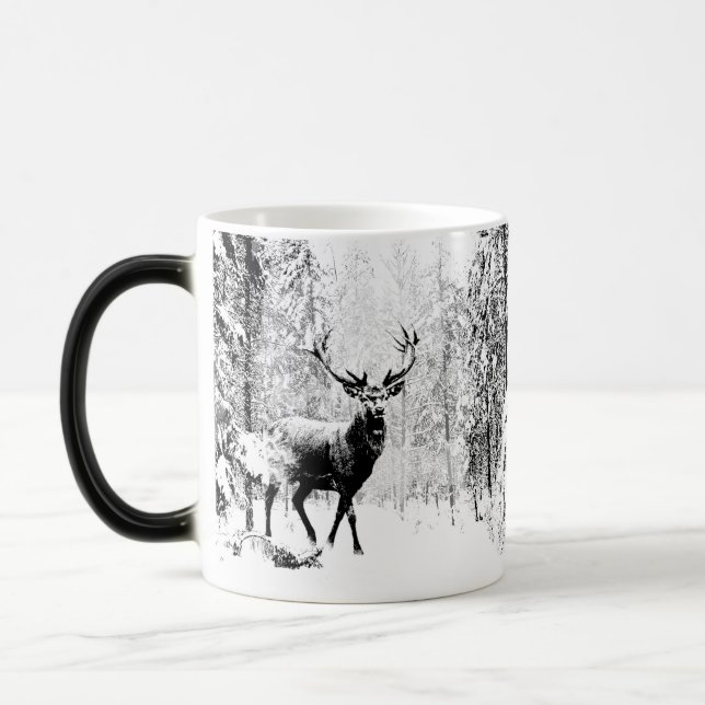 Mug Magic Stade Deer Forêt d'hiver Faune Animal Nature Art (Gauche)