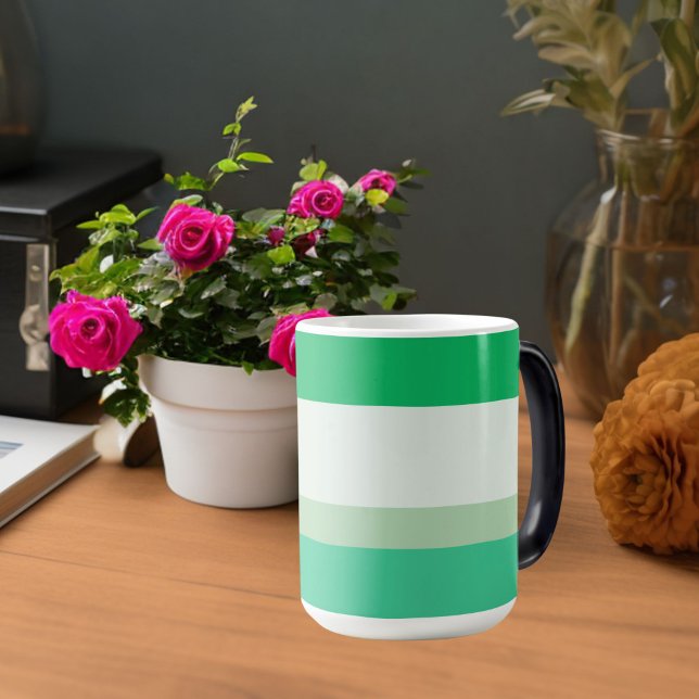 Mug Magic Stripes Coriandre en coquille d'oeuf vert : Palett (Créateur téléchargé)