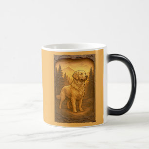 Mug Magic Style de sculpture en bois d'or Retriever
