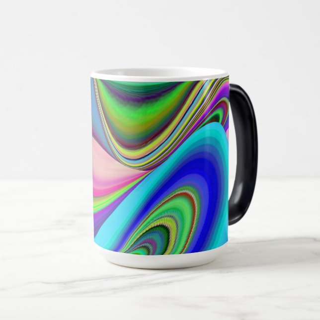Mug Magic Summerfeel, Rainbowart 3D Abstrait (Devant droit)