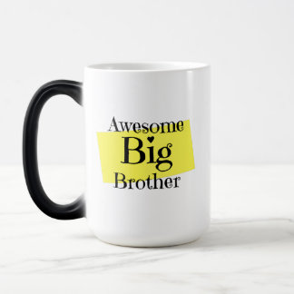 Mug Magic Super Big Brother. couleur jaune noir