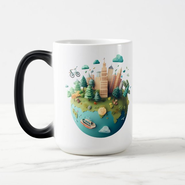 Mug Magic Sustainable Global City EcoFriendly Urban Landscap (Gauche)