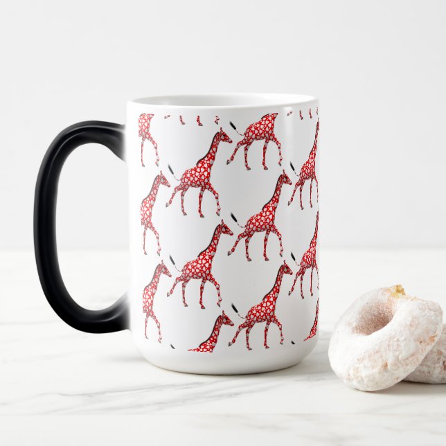 Mug Magic Sweet Romantic Giraffes (Avec donut)