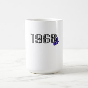 Mug Magic SYMBOLE DE PAIX FLEURIE 1968 Hippie violet