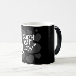 Mug Magic T-shirt noir dame de chat fou